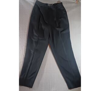 Garfield & Marks Black Pleated High Waist Dress Pants Womens 10 US Made Workwear